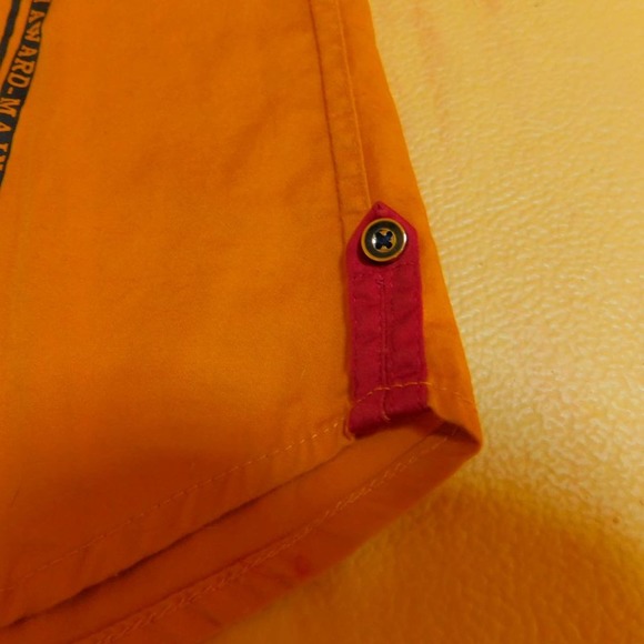 Authentic The Company Staten Is. Orange/Navy shirt Youth 16 - Picture 5 of 13